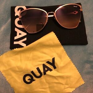 Quay 53mm polarized cat eye sunglasses
